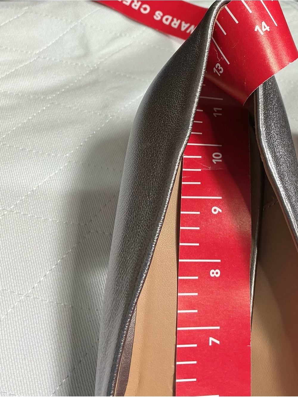 NWOB Aerosoles Betsy Gunmetal Metallic Leather Block Heel Pumps 12 - Picture 11 of 11